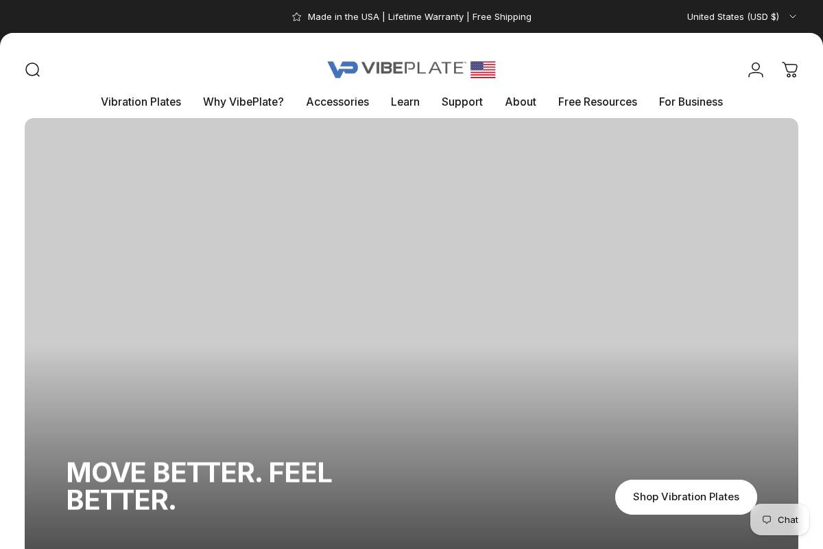 vibeplate.com homepage screenshot