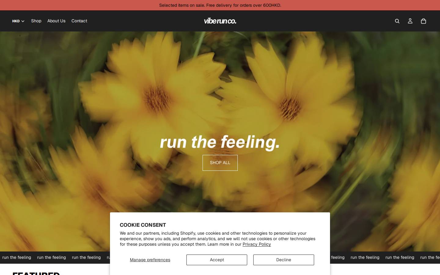 viberun.co homepage screenshot