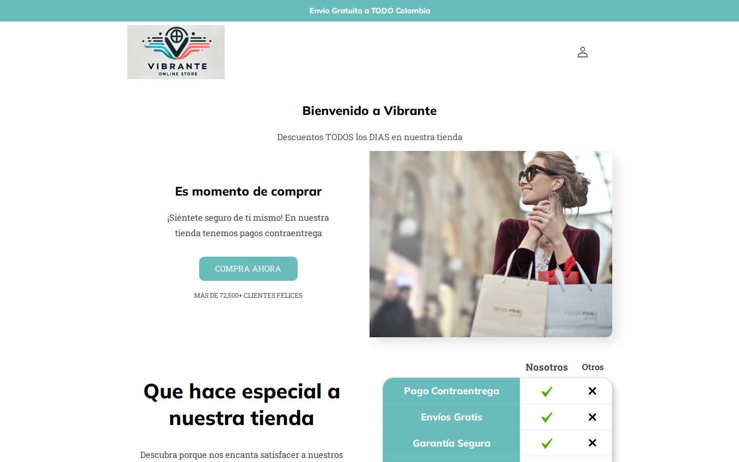 vibran-te.com homepage screenshot