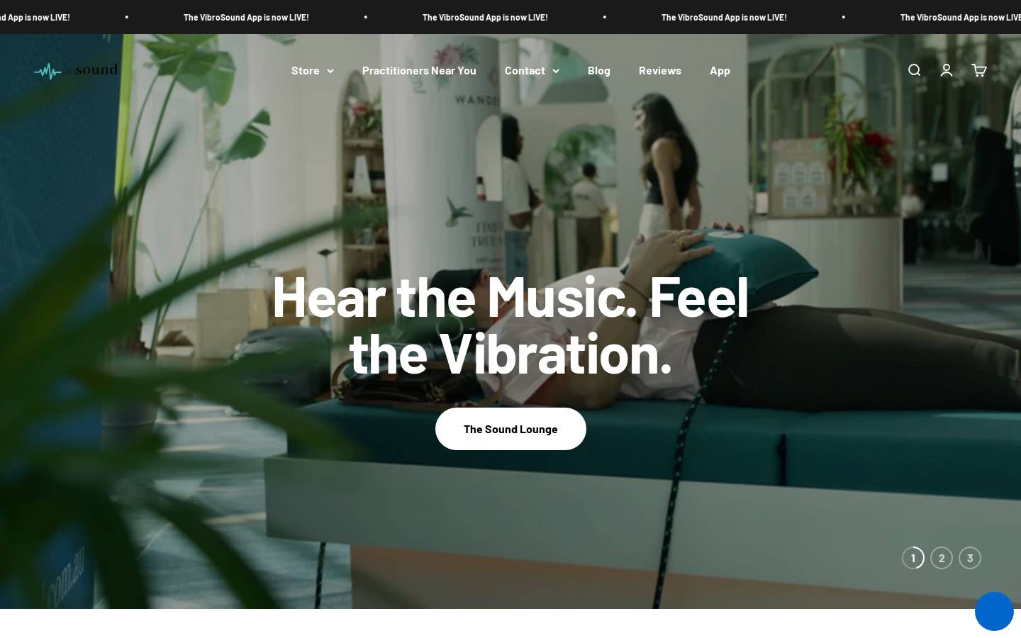 vibroacoustictherapy.com.au homepage screenshot