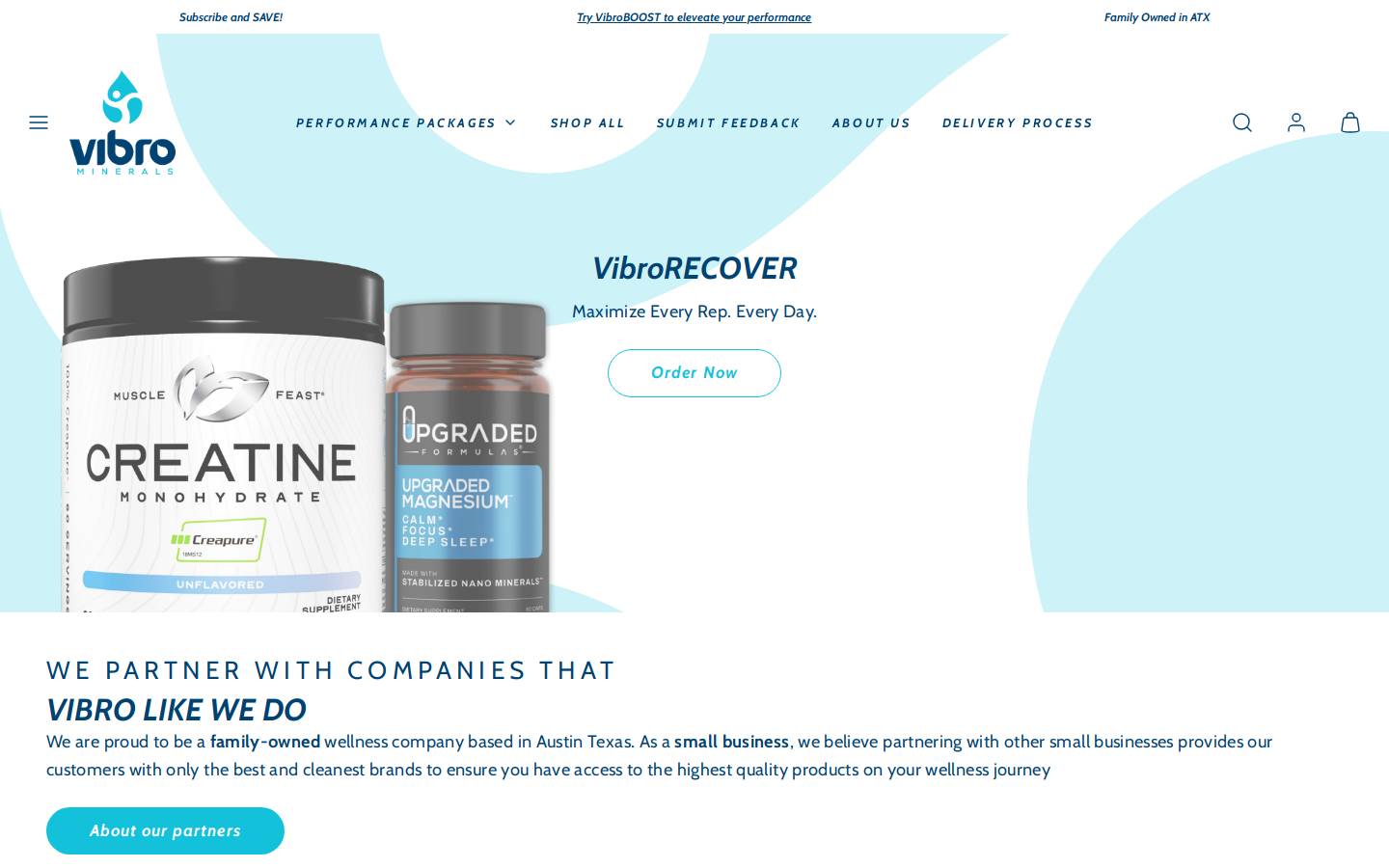 vibroelements.com homepage screenshot