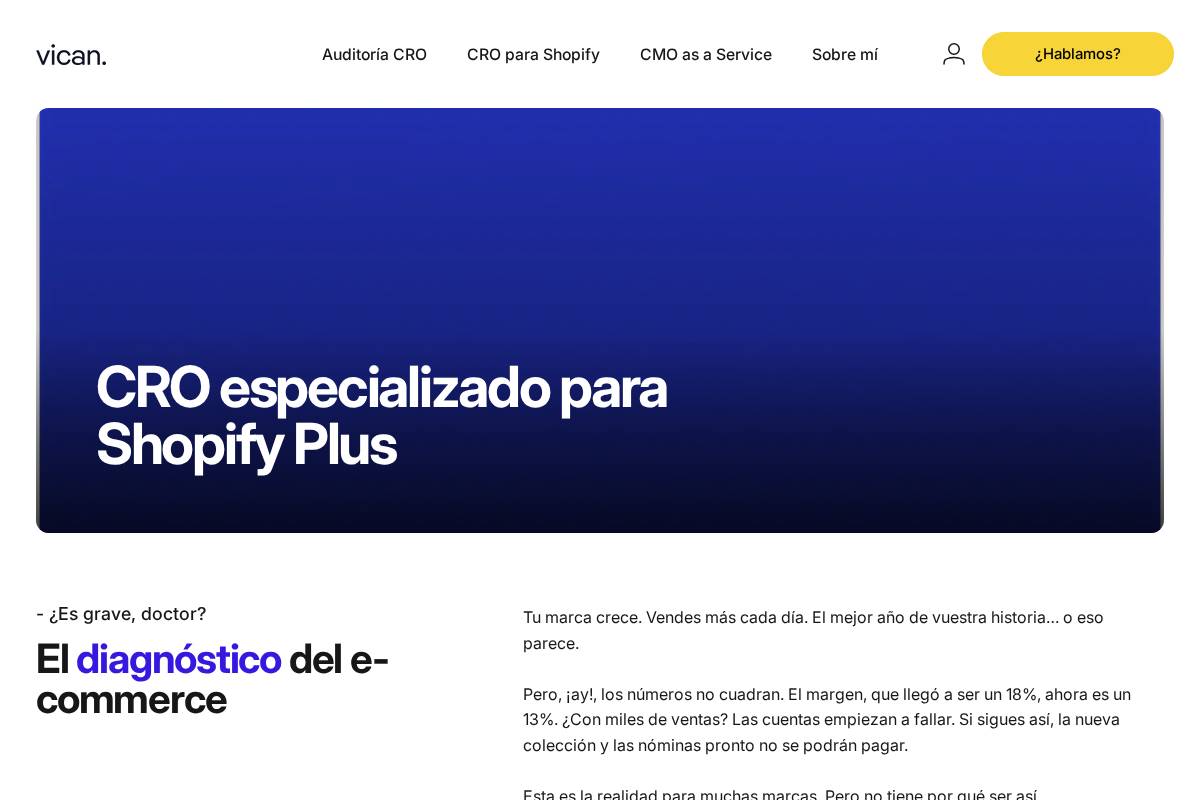 vican.io homepage screenshot