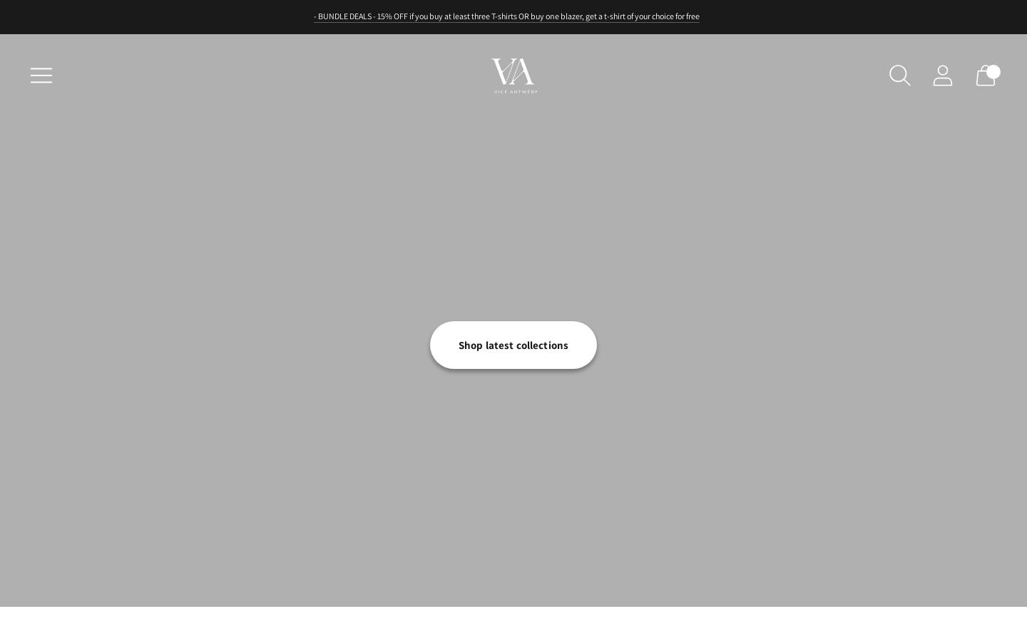 Viceantwerp homepage screenshot