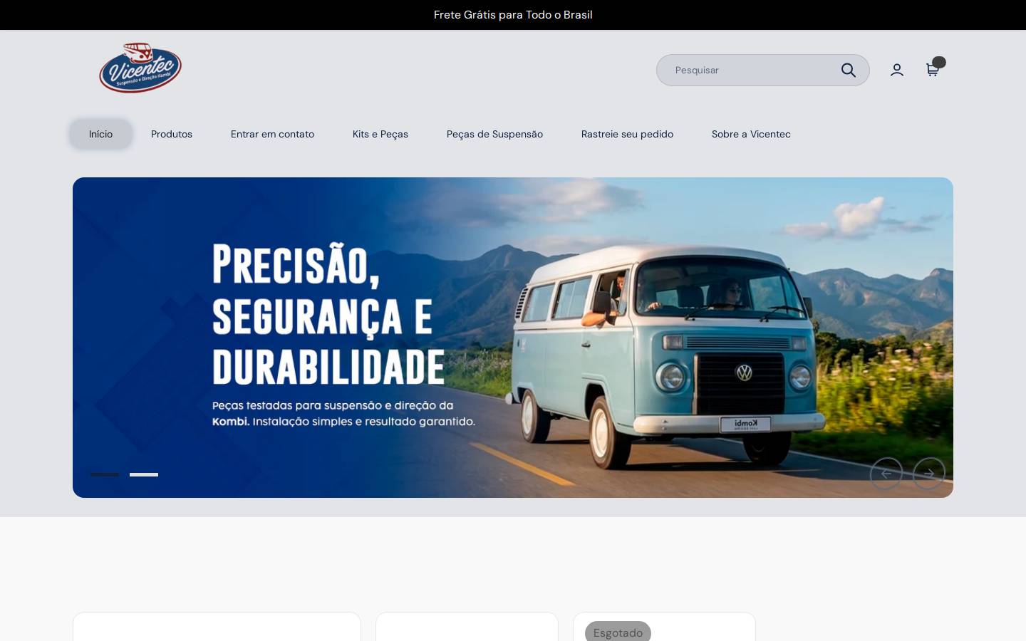 vicentec.com.br homepage screenshot