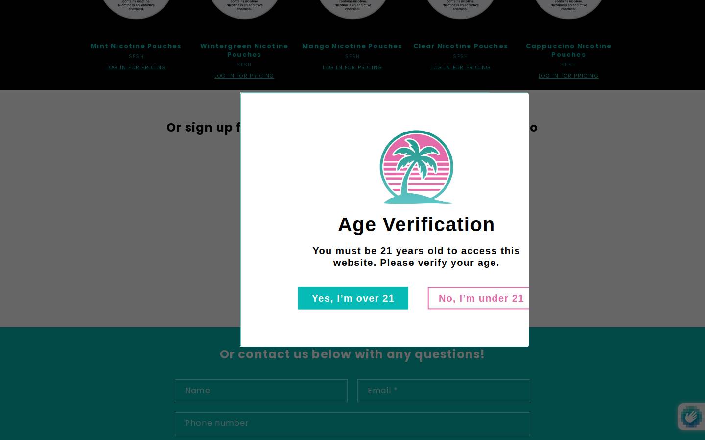 vicesupply.com homepage screenshot