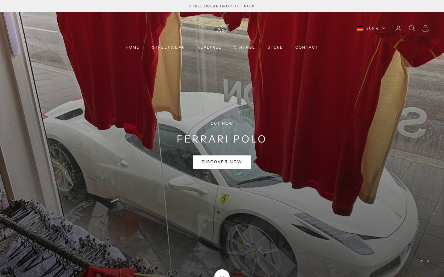 Vicevintage homepage screenshot