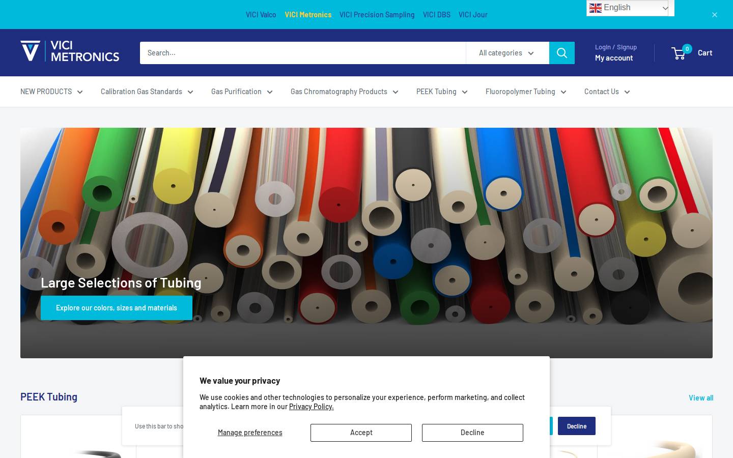 vicimetronics.com homepage screenshot