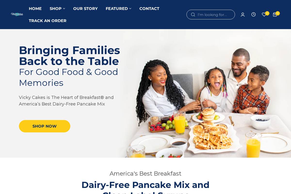 vickycakesonline.com homepage screenshot