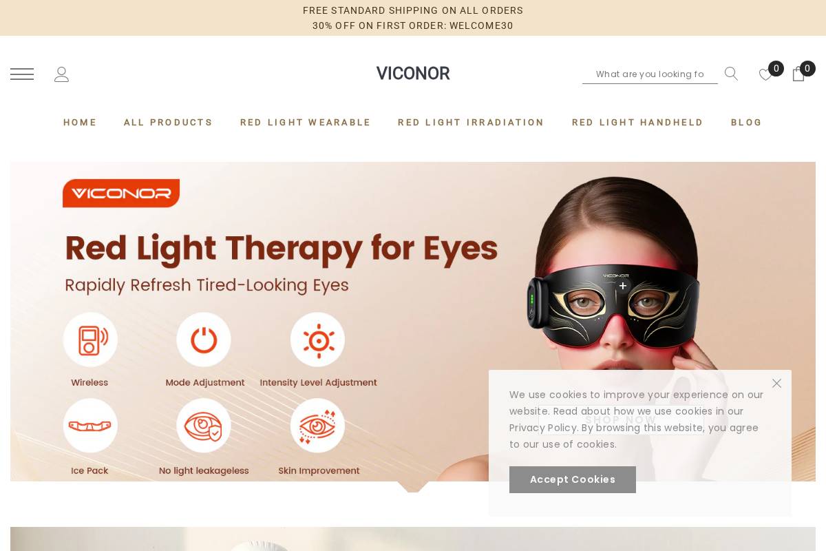 viconor.com homepage screenshot