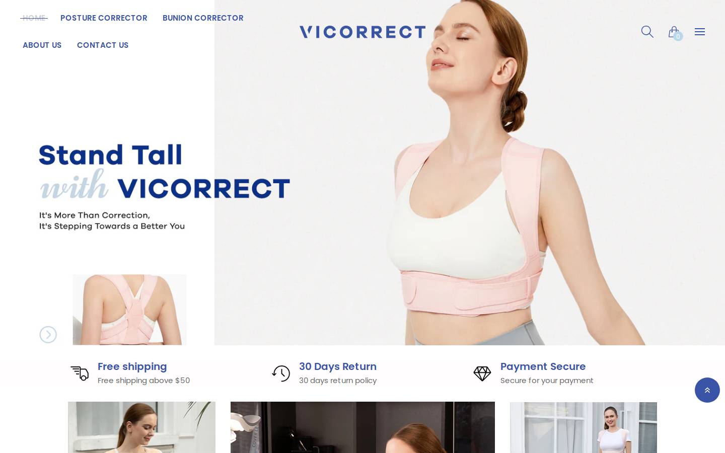 vicorrect.com homepage screenshot