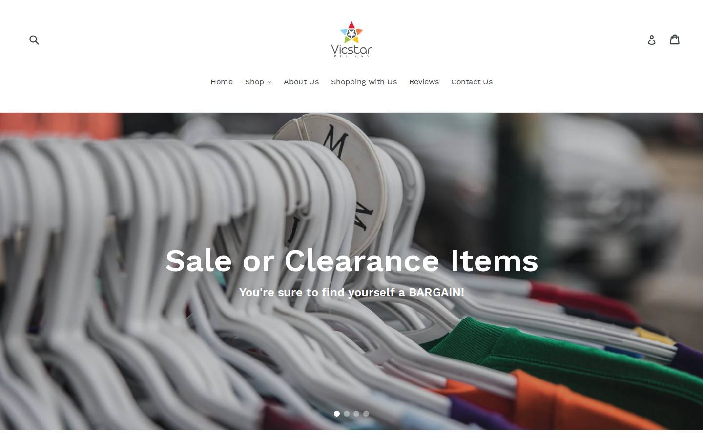 vicstardesigns.com homepage screenshot