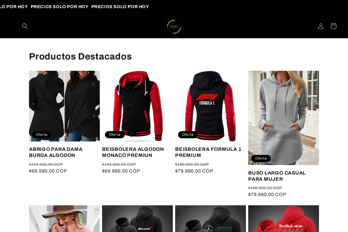 victoria-stor.store homepage screenshot