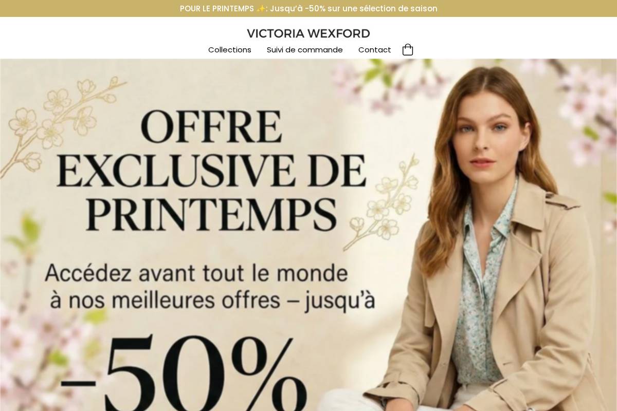 Victoria Wexford homepage screenshot