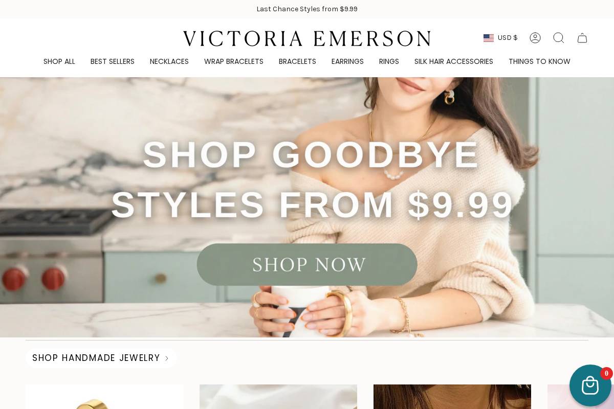 victoriaemerson.com homepage screenshot