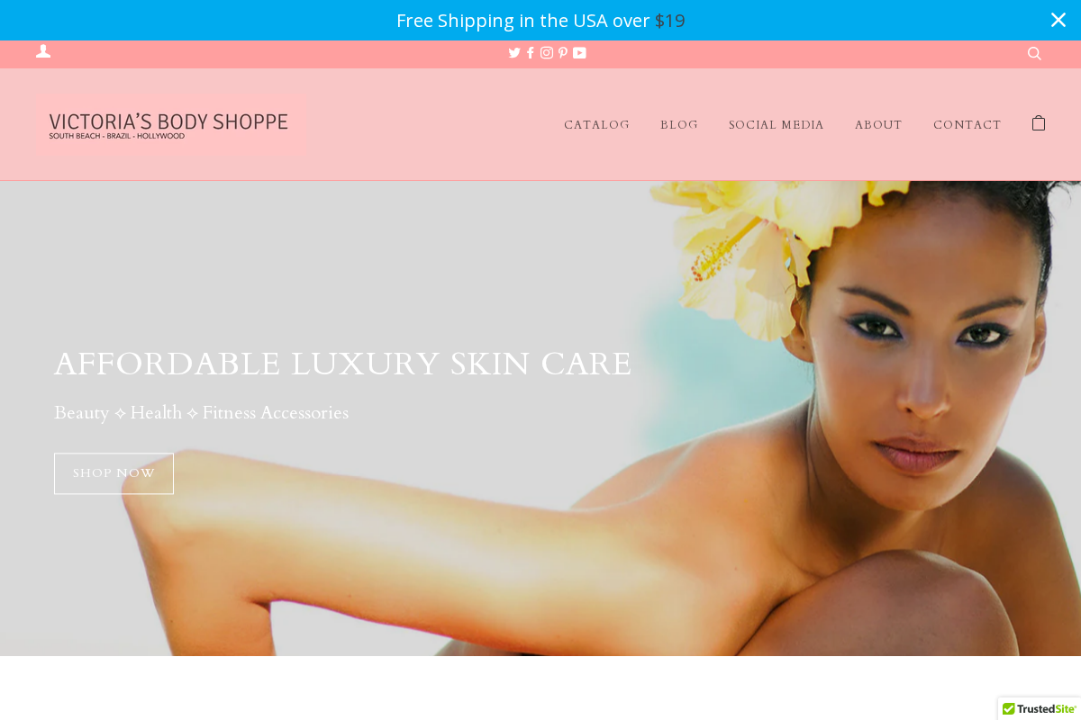 victoriasbodyshoppe.com homepage screenshot