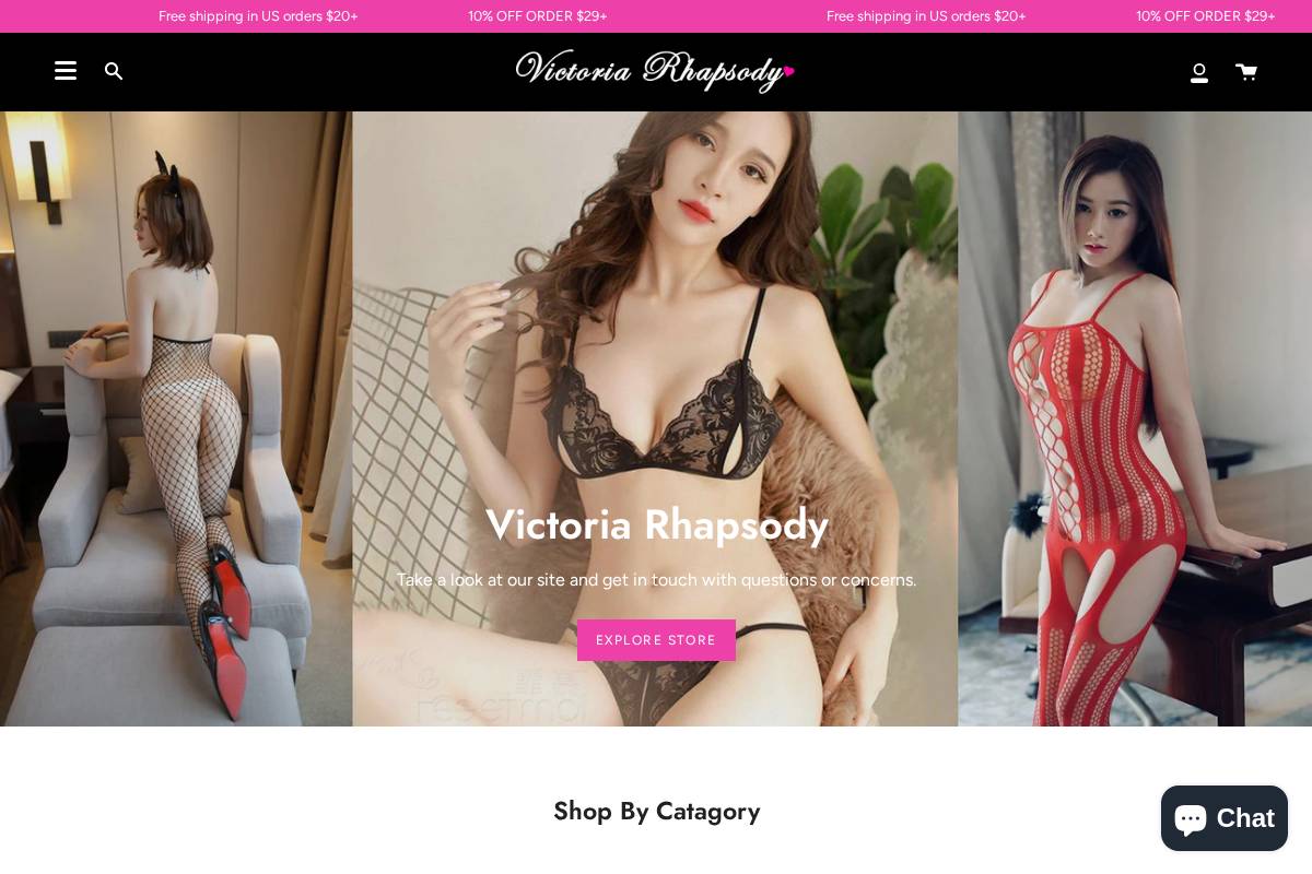 victoriasrhapsody.com homepage screenshot