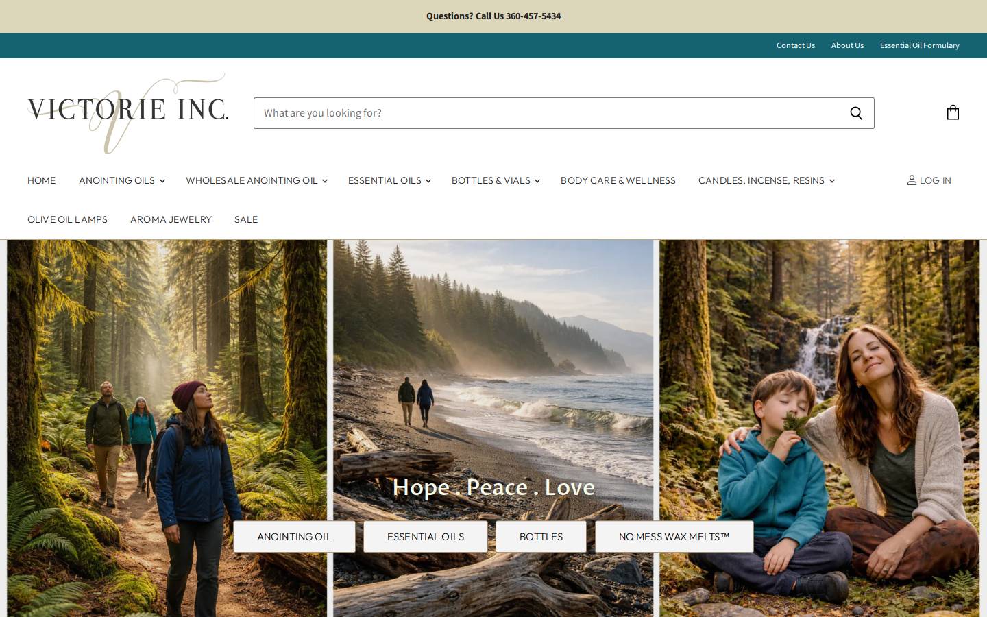 victorieinc.com homepage screenshot