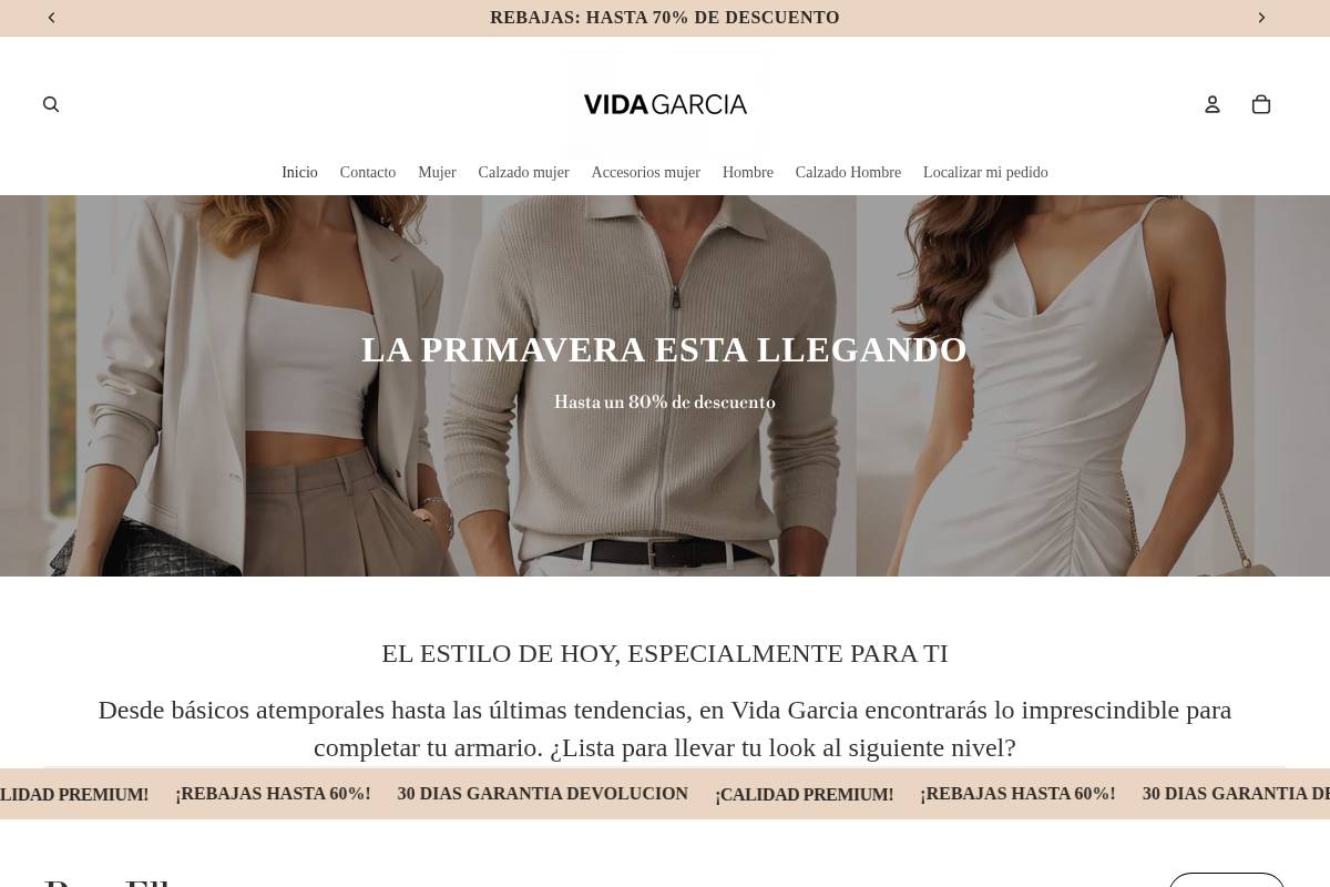 vidagarcia.com homepage screenshot