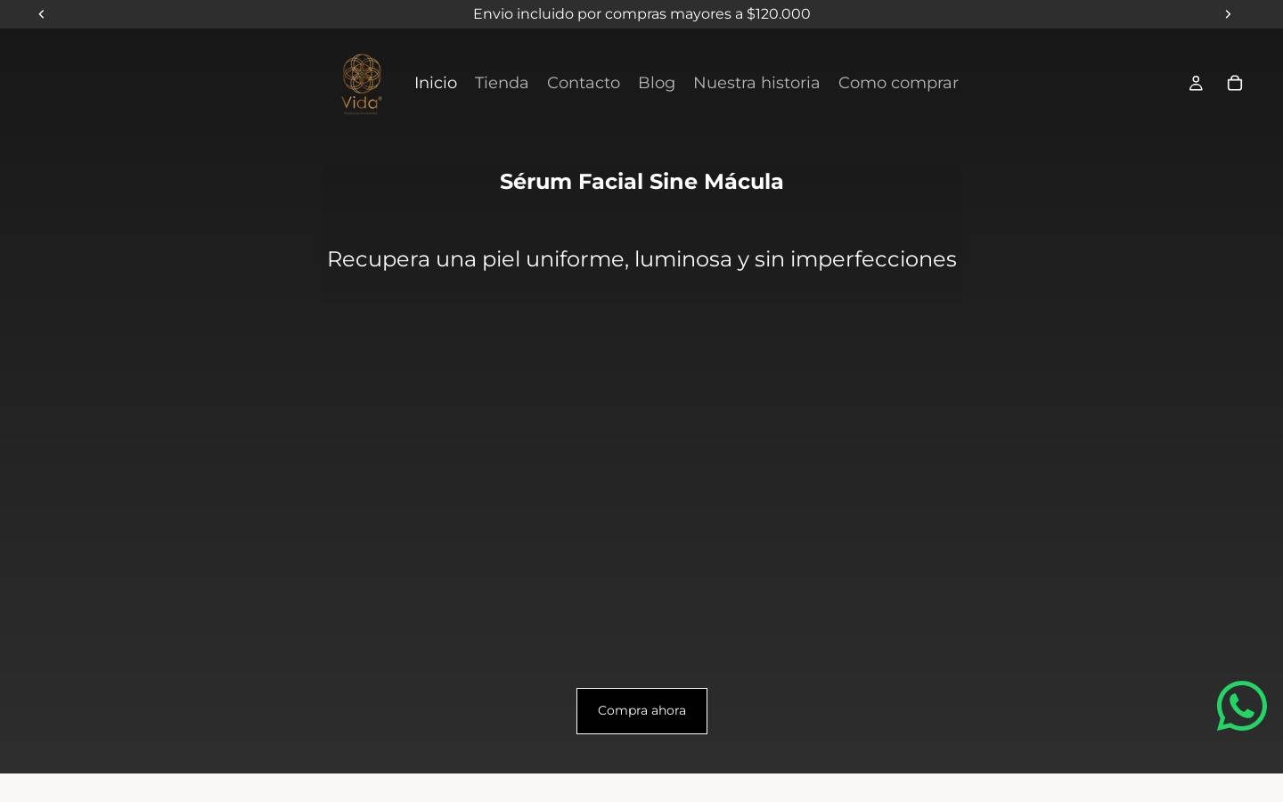 vidanc.com homepage screenshot