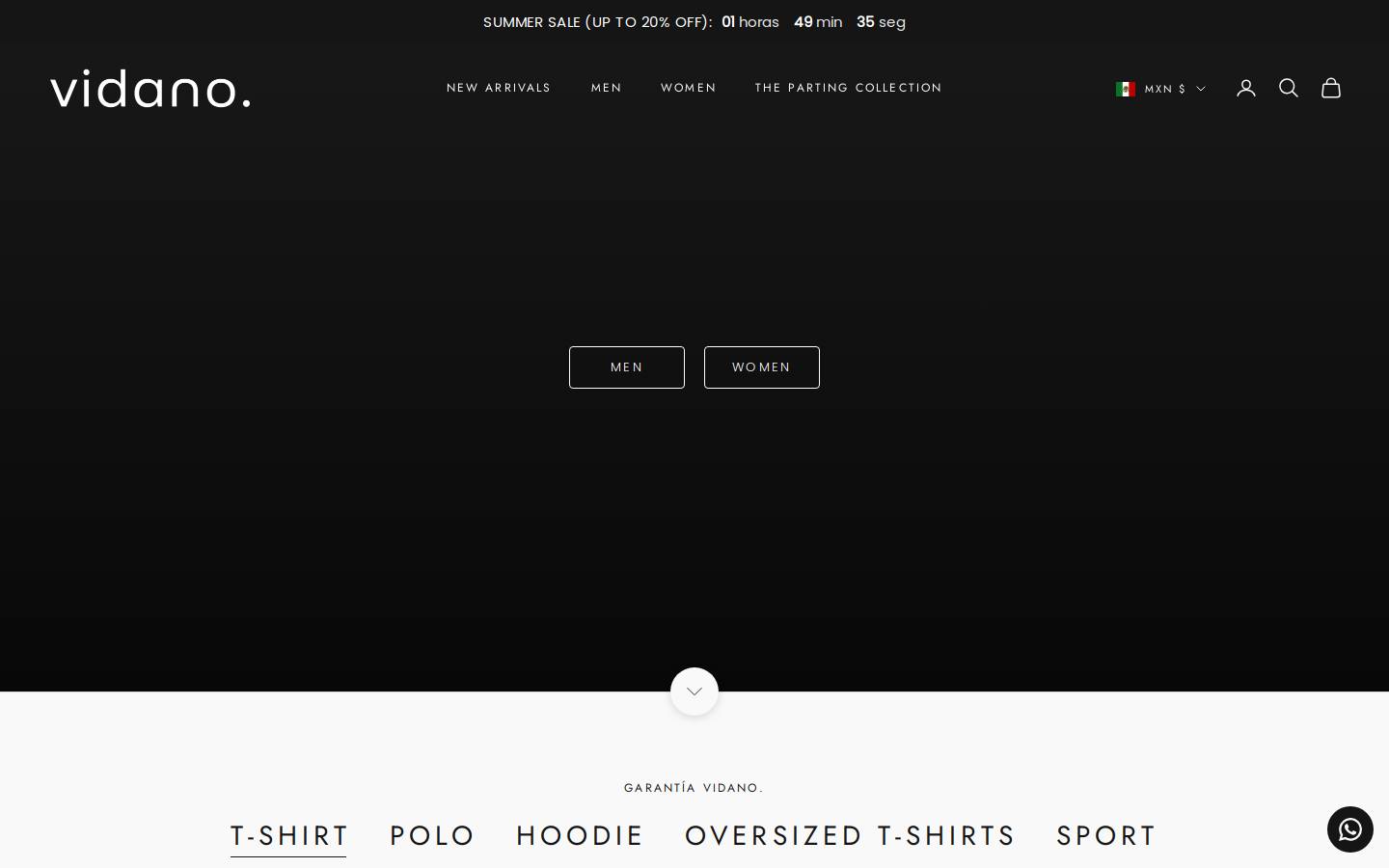 vidano.store homepage screenshot