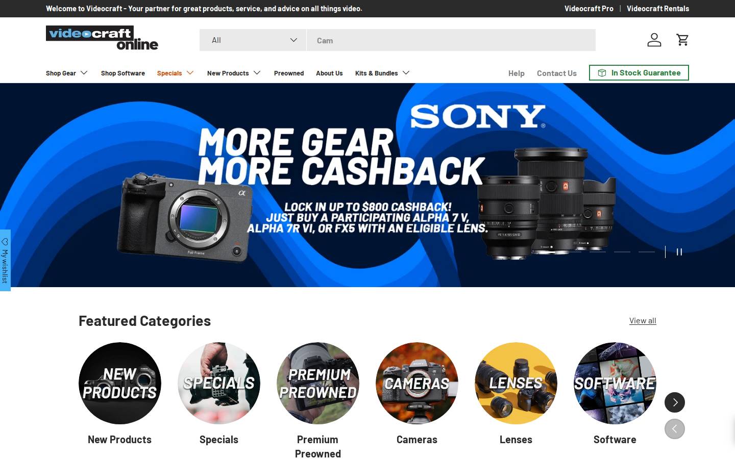 VideoCraft - Home homepage screenshot