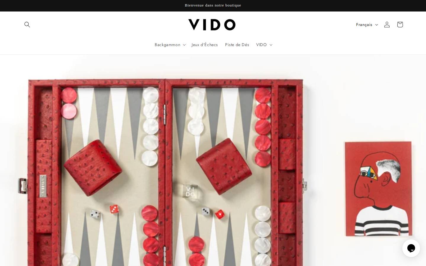 vido-backgammon.fr homepage screenshot