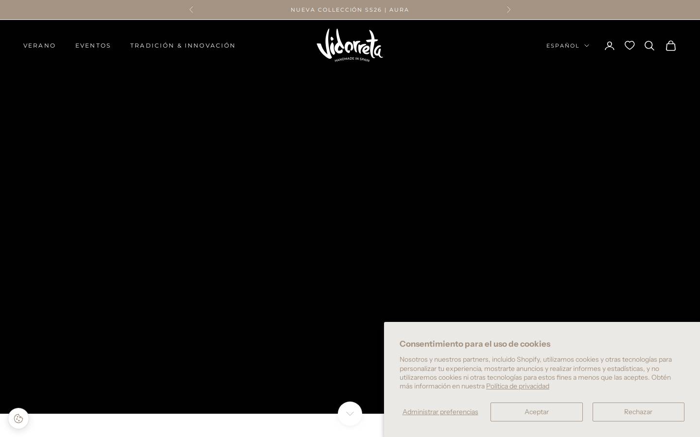 Vidorreta homepage screenshot