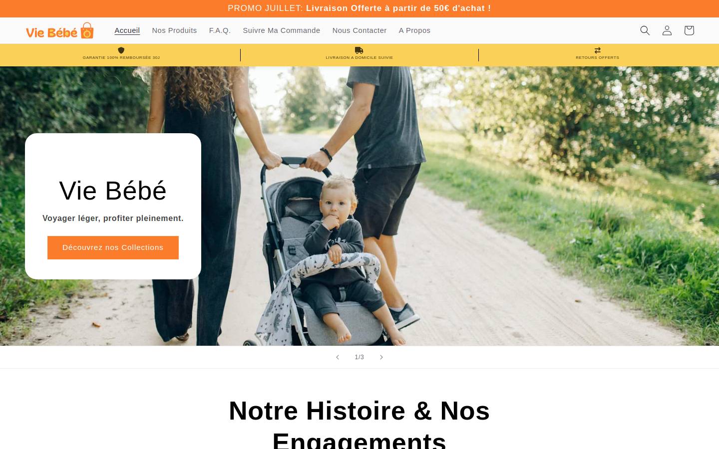 Viebebe homepage screenshot