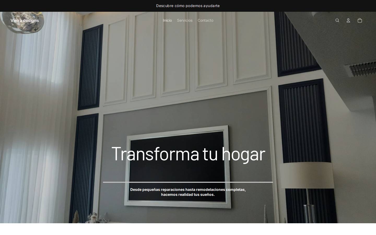 vieira-design.com homepage screenshot