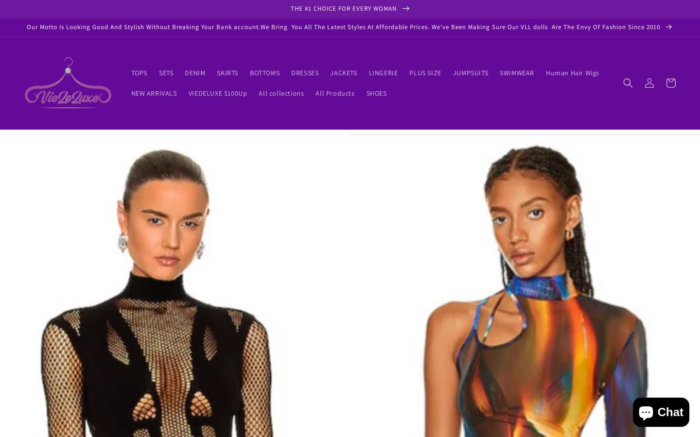 vieleluxe.com homepage screenshot