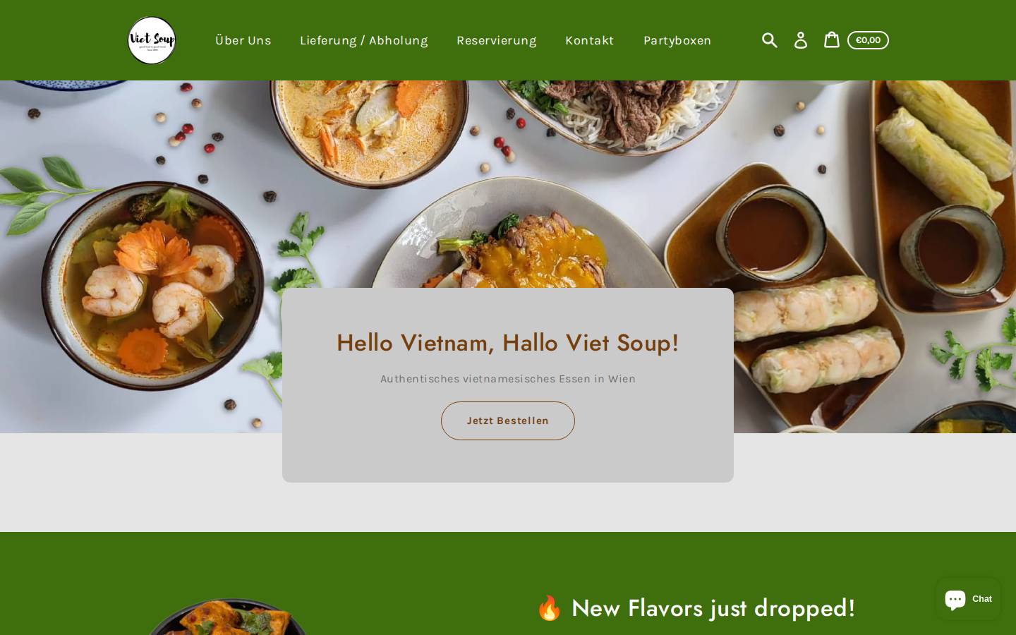 vietsoup.at homepage screenshot