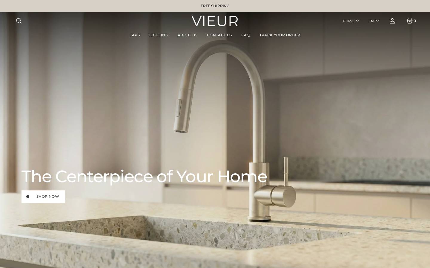 Vieur homepage screenshot