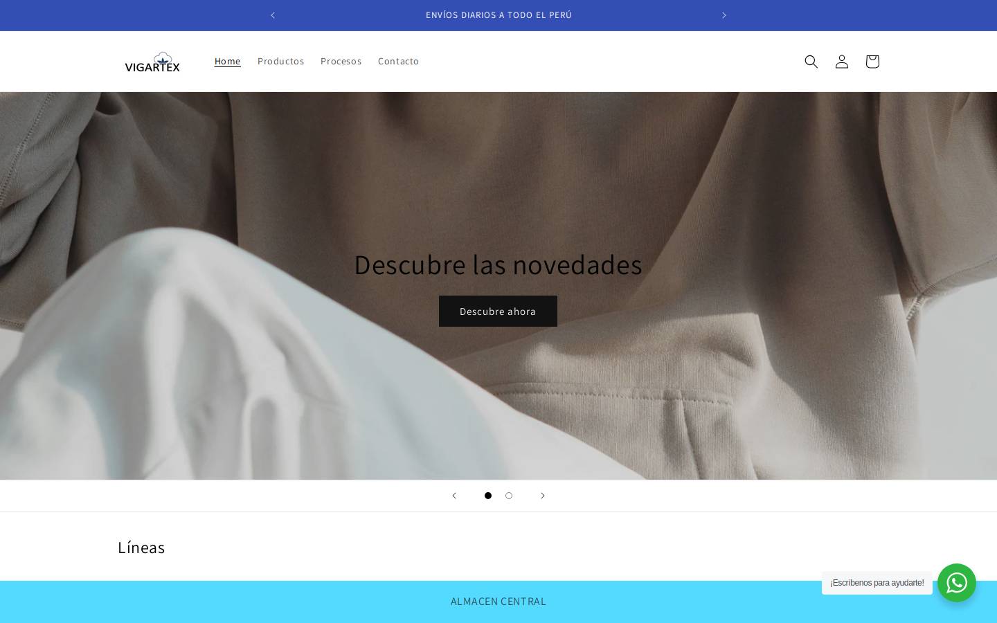 vigartex.com homepage screenshot