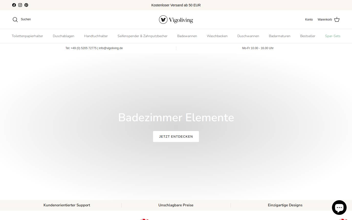 vigoliving.de homepage screenshot