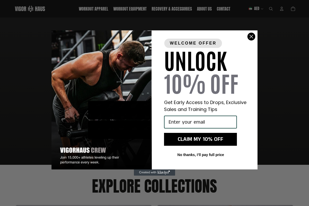 VigorHaus homepage screenshot