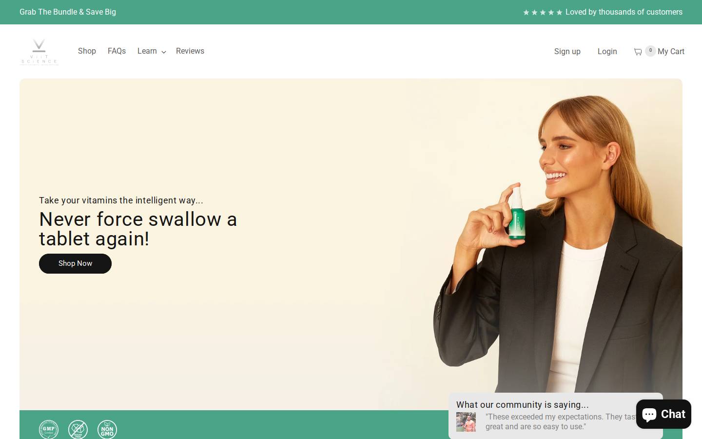 viitscience.com homepage screenshot