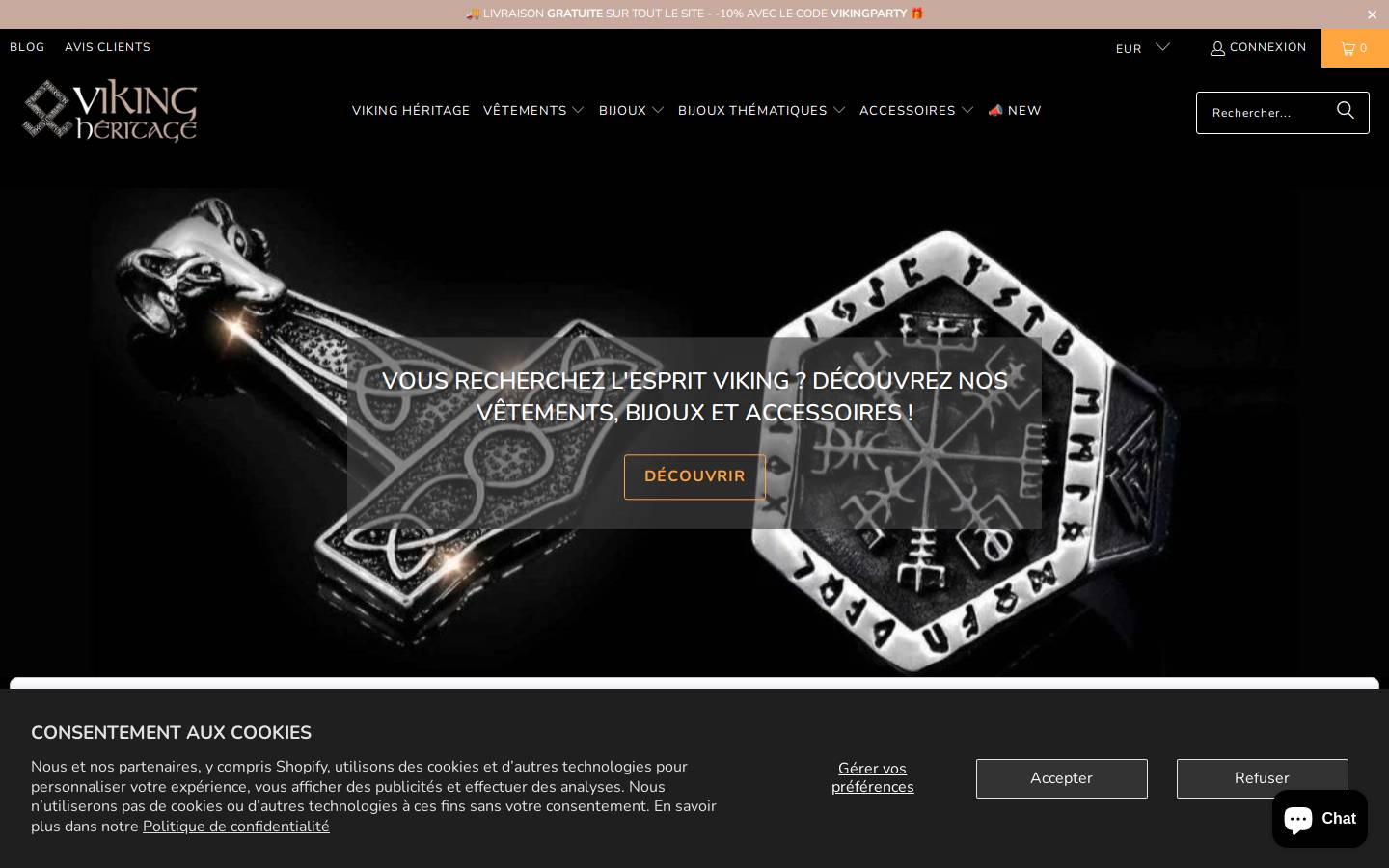viking-heritage.com homepage screenshot