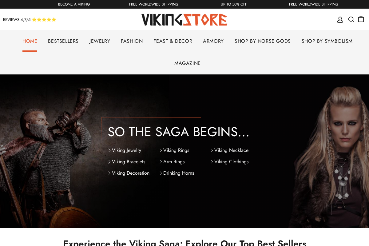 viking-store.com homepage screenshot
