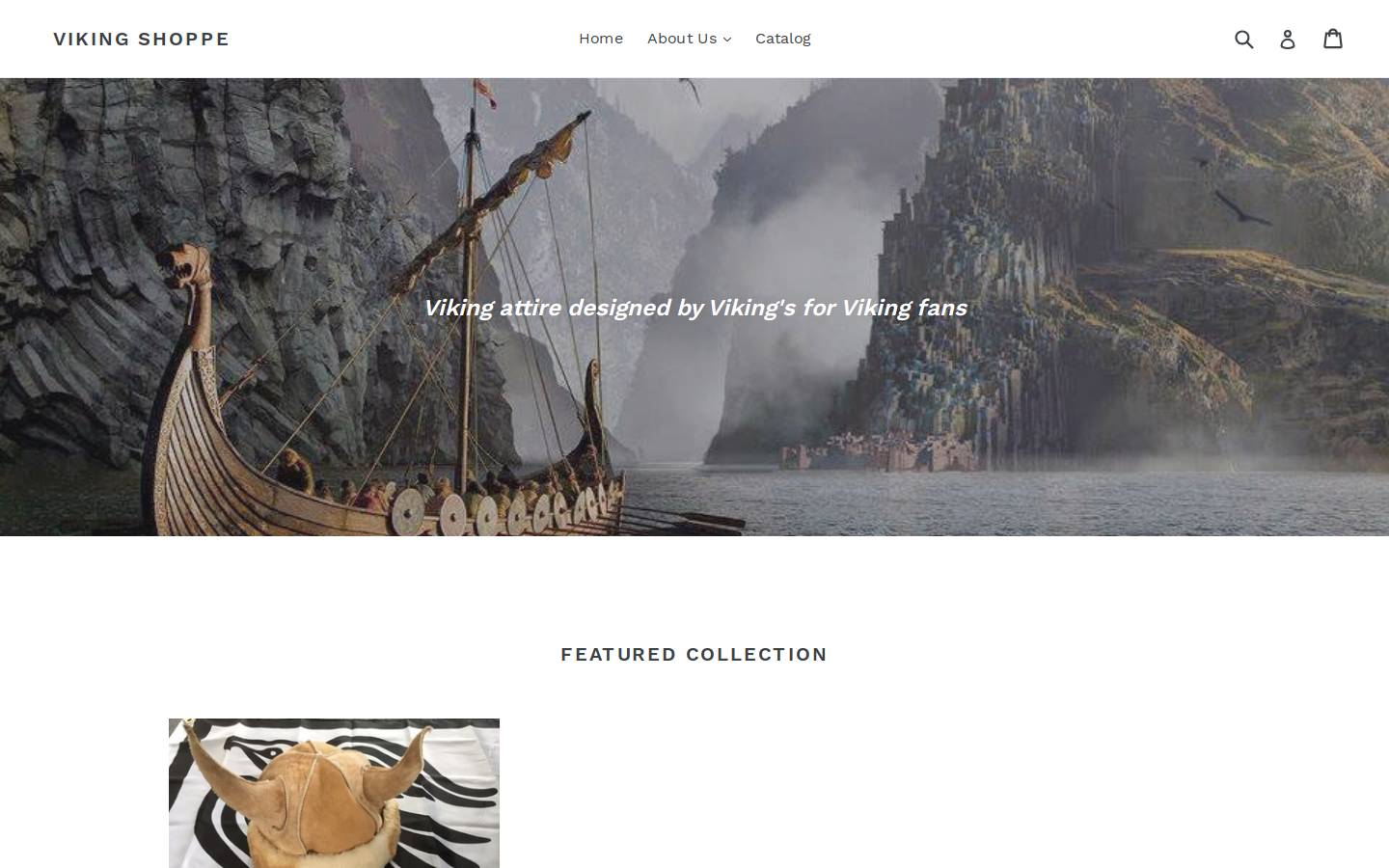 vikingshoppe.net homepage screenshot