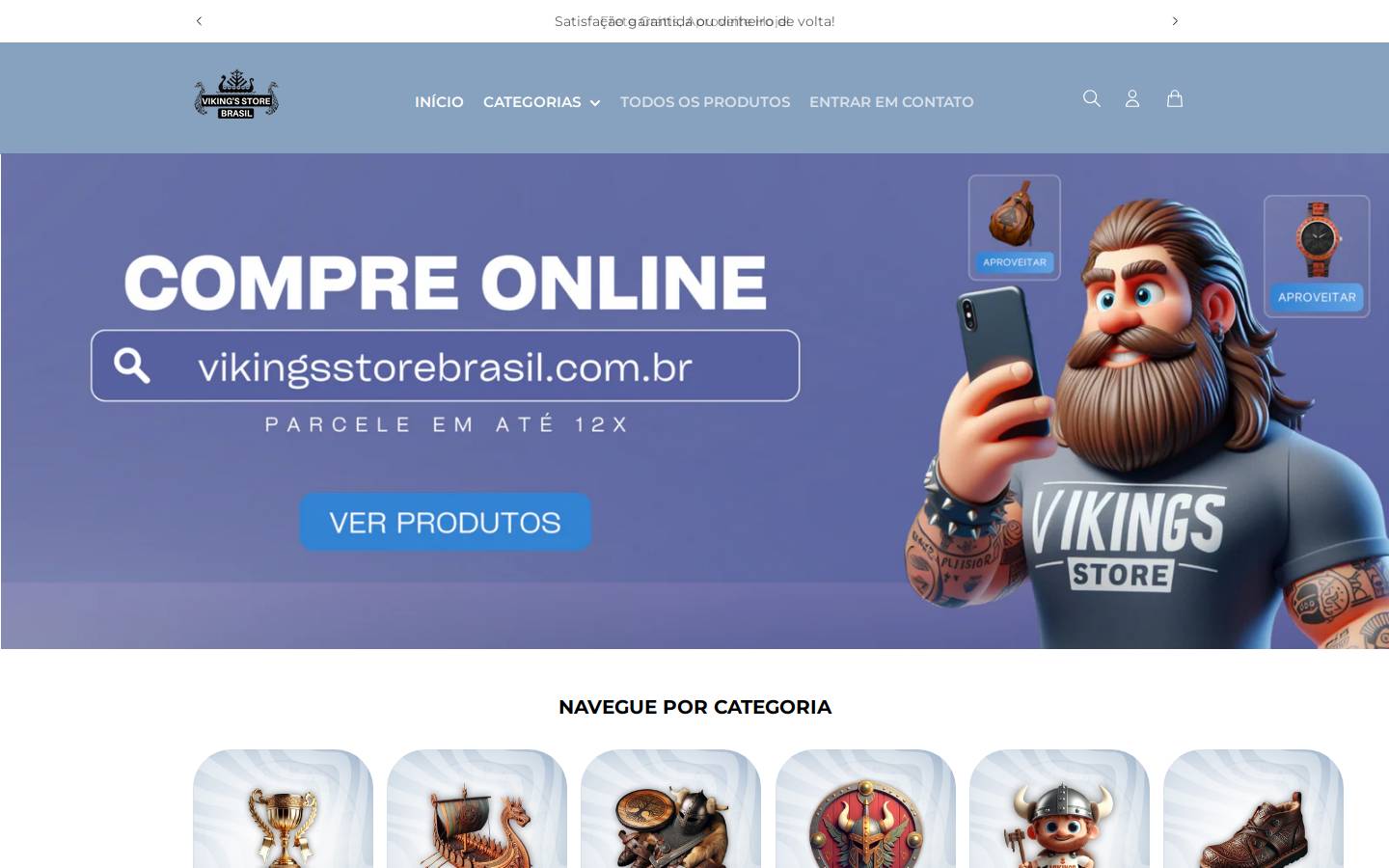 vikingsstorebrasil.com.br homepage screenshot