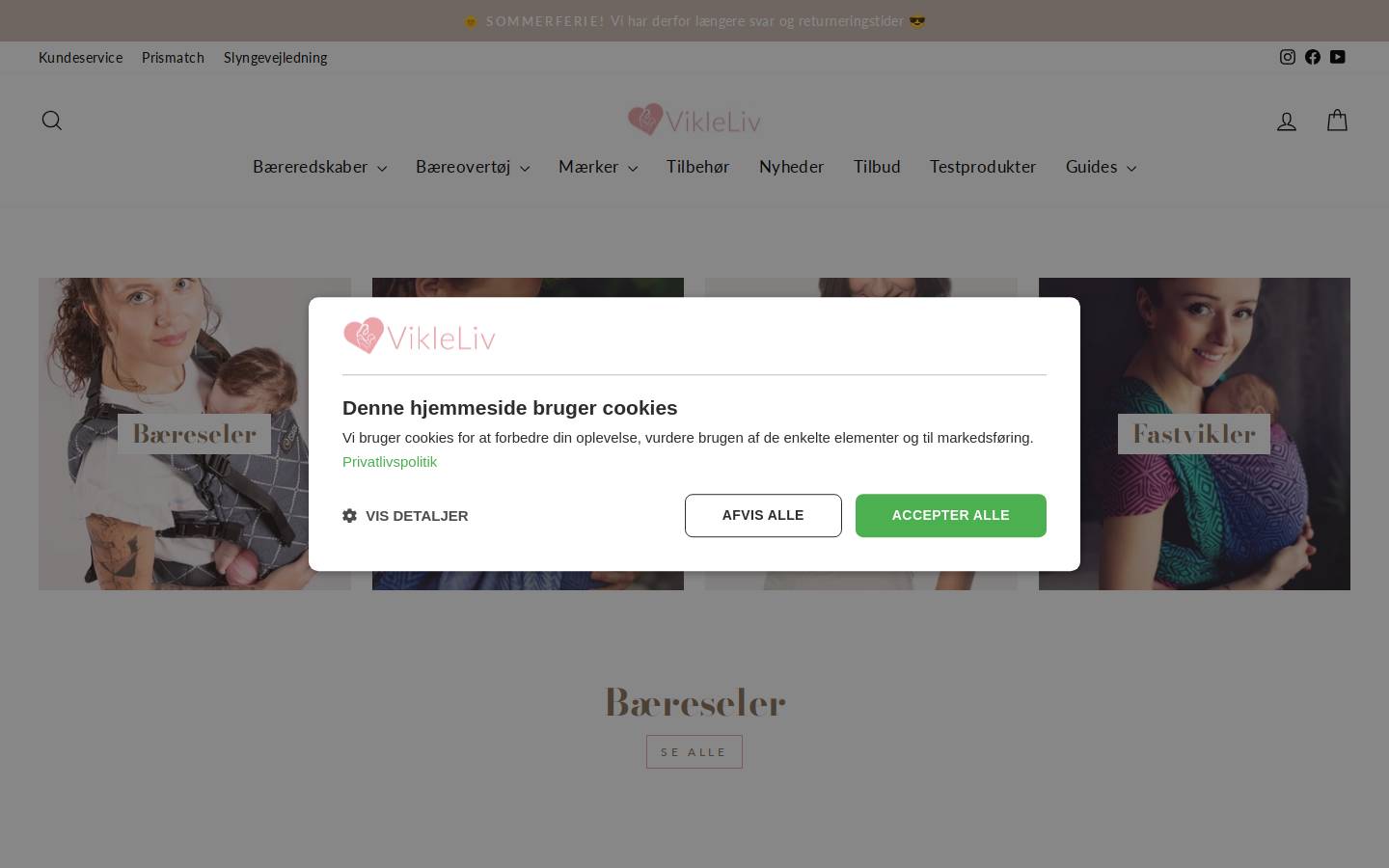 Vikle Liv homepage screenshot