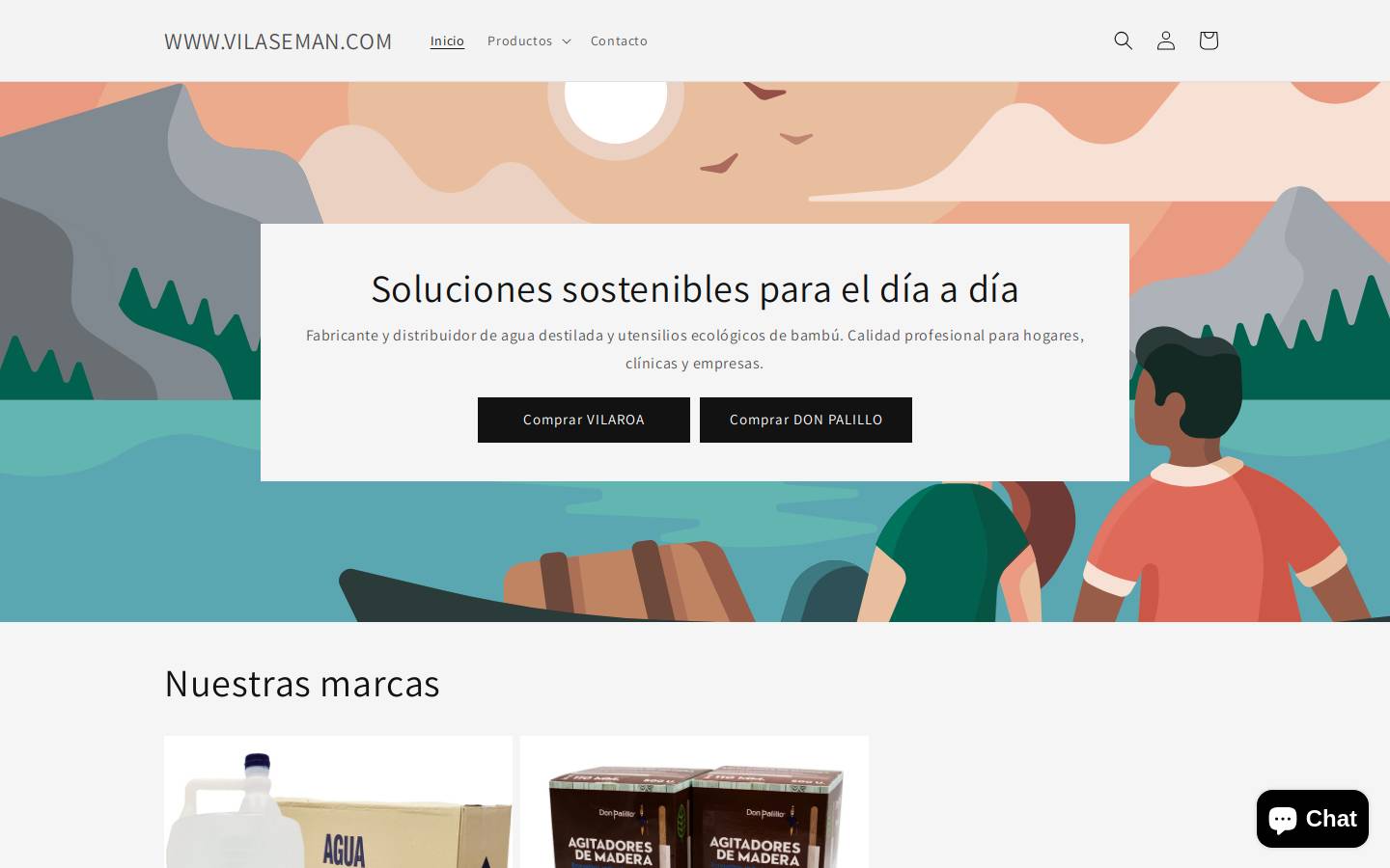 vilaroa.com homepage screenshot