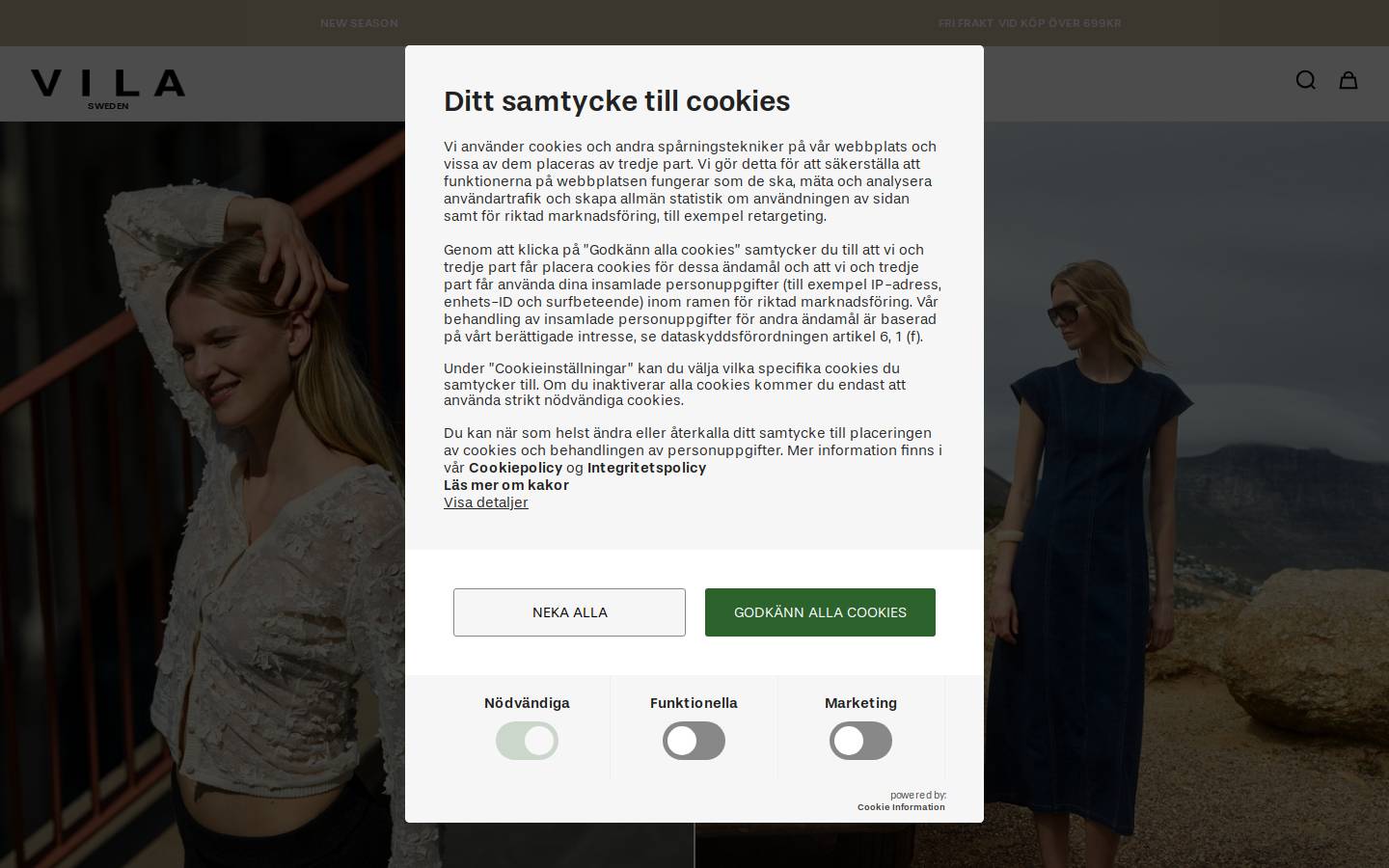 vilasweden.se homepage screenshot