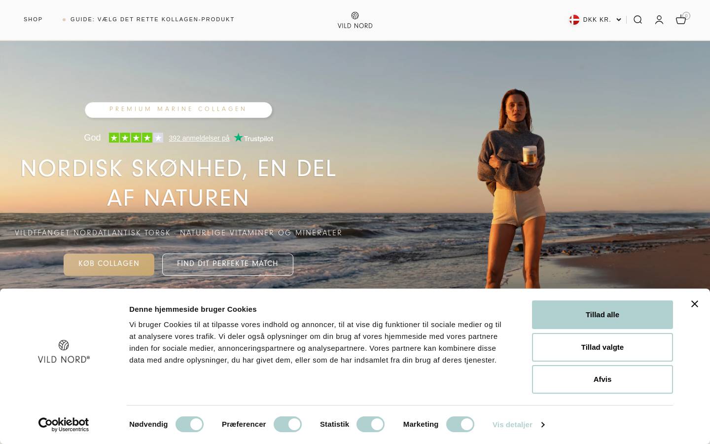 Vild Nord homepage screenshot