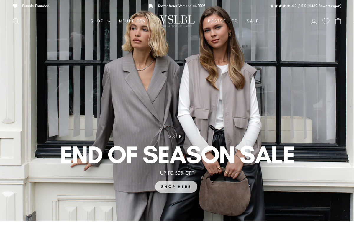 Villa Sophie homepage screenshot