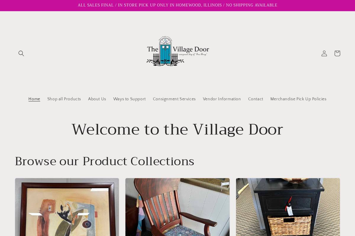 villagedoor.com homepage screenshot