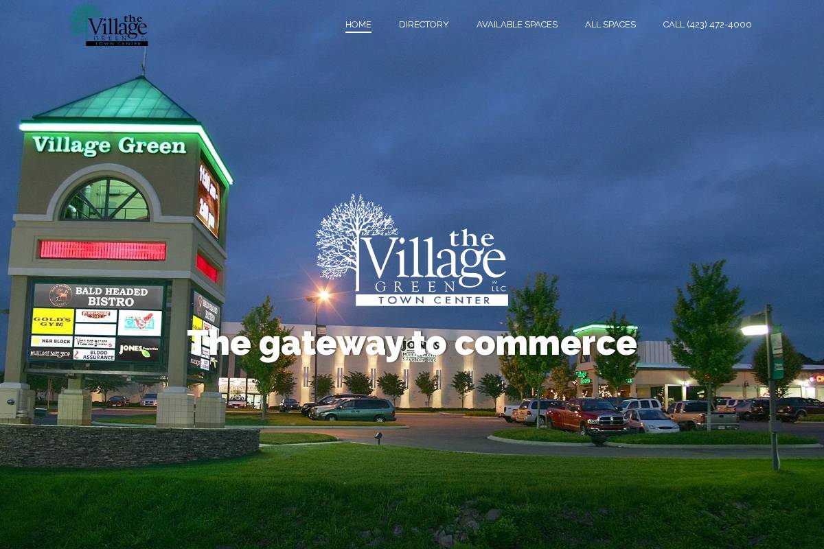villagegreentowncenter.com homepage screenshot