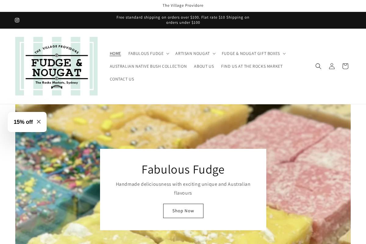 villageprovidore.com homepage screenshot