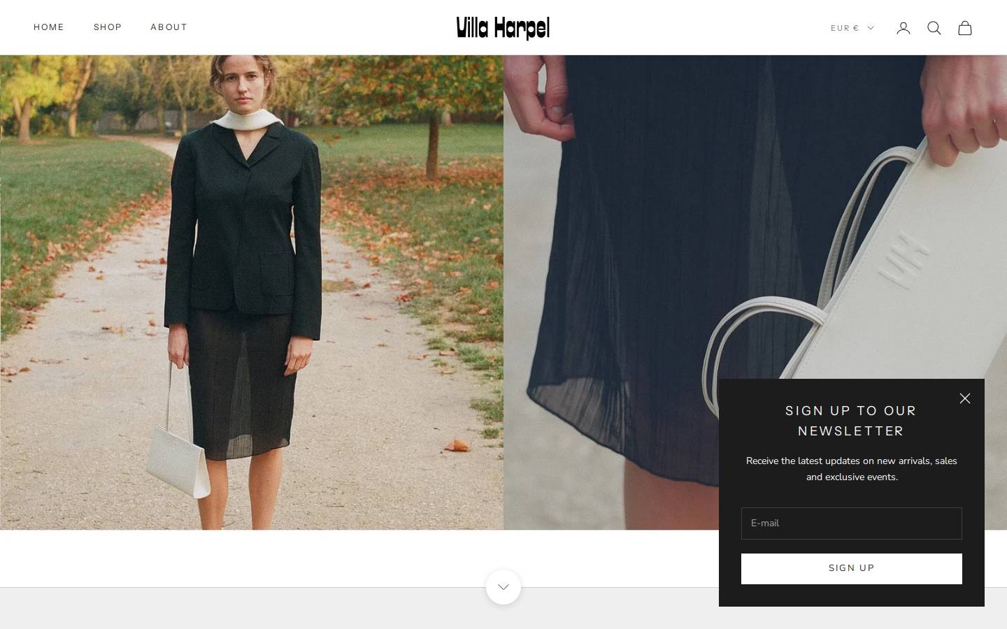villaharpel.com homepage screenshot