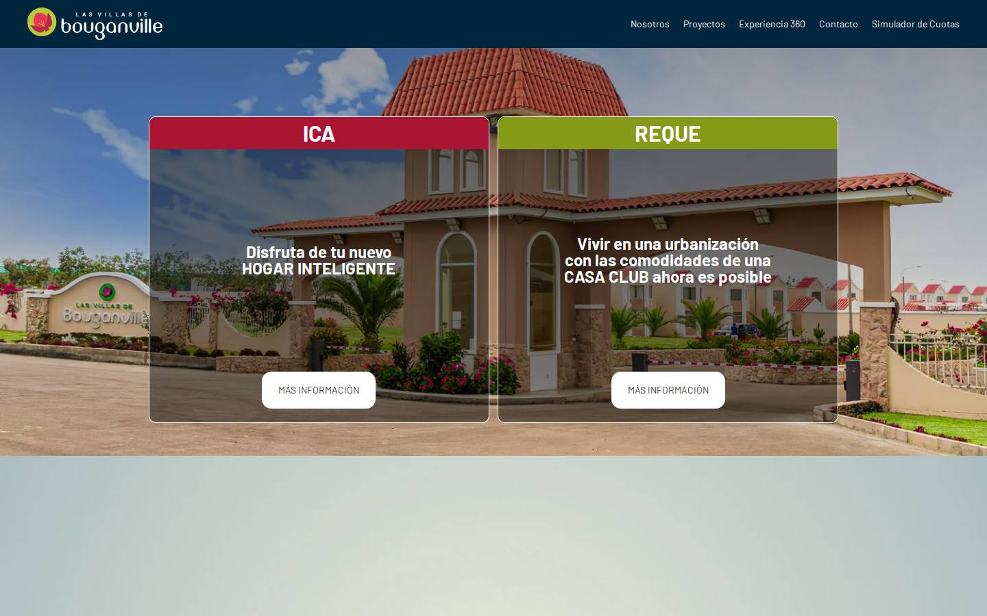 villasdebouganville.com homepage screenshot